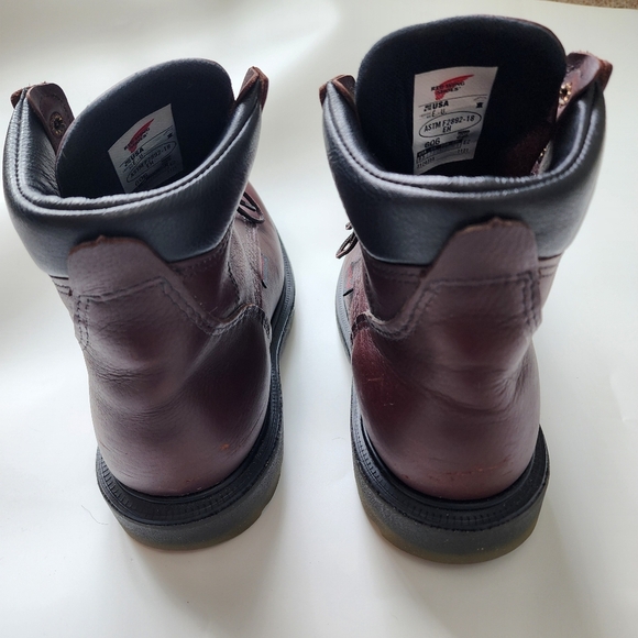 Red Wing ASTM F2892 18 Soft Toe Ankle Height Super Sole Boot Size 8 1/2 EE main image 4